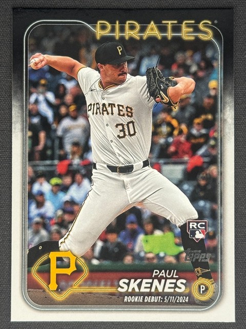 PAUL SKENES 2024 Topps Update Series Rookie Debut RC #US288 | Pirates
