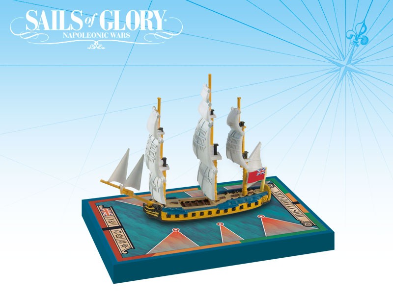 Ares Games Паруса славы Британский фрегат HMS Cleopatra 1779 года выпуска корабельный комплект SGN103B 3990₽