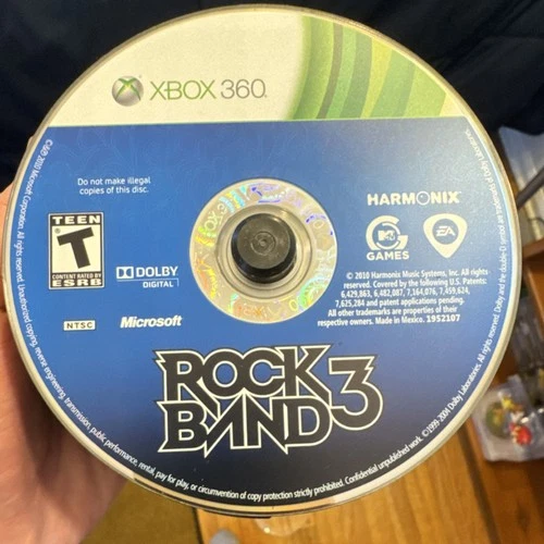 Rock Band 3 Microsoft Xbox 360 Disc Only