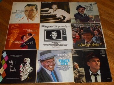 FRANK SINATRA lot 9x LP swingin lovers BEST OF only the lonely THATS LIFE affair