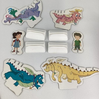 Dragon Tales Matching Game Preschool Toddler Vintage 2000 Milton