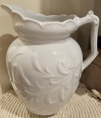 W. & E. Corn England Ironstone Wheat Pitcher