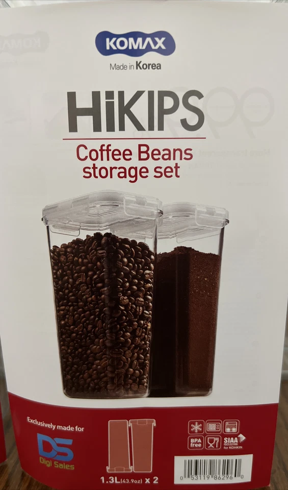 4X Food Storage Containers Beans Saver Set Air Tight Lid Kitchen Clear Container - Image 2 of 4