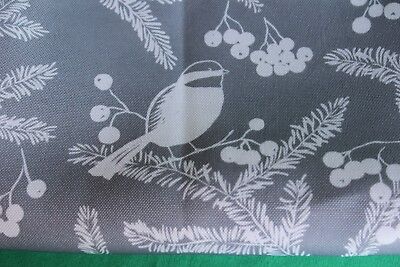 Nicole Miller Birds Tablecloth 60 x 104 Oblong Cardinal Chickadee Bluebird Tan