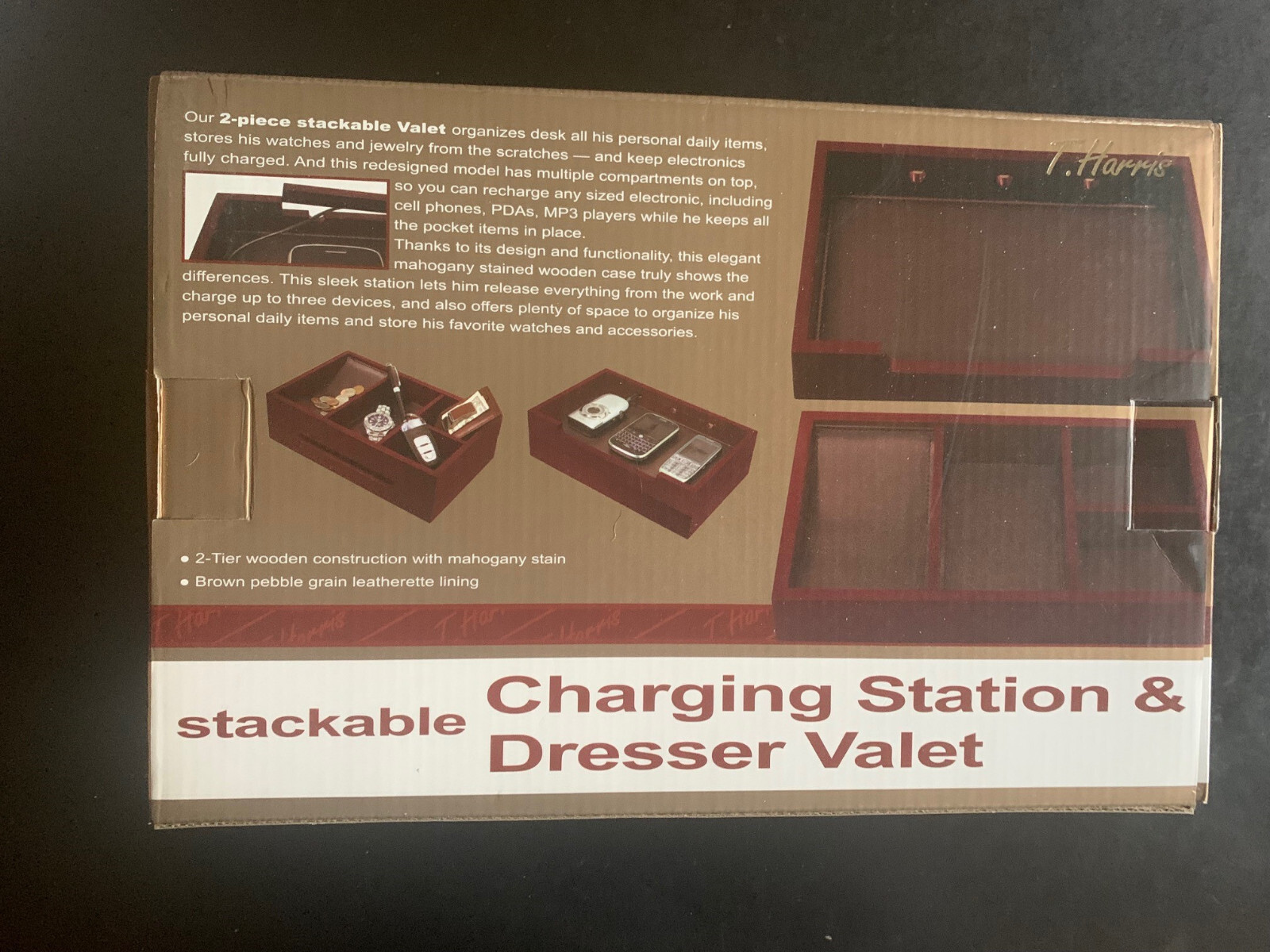 Stackable charging station and dresser valet brand new unused from original owner  -image