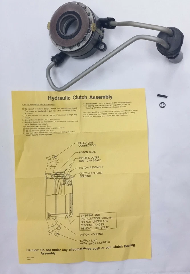 Cilindro esclavo embrague 13326 Bendix 1993-94 Grand Am Sunbird Beretta Cavalier  Foto 4 de 4