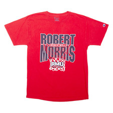 CHAMPION Robert Norris RMU Colonials Mens T-Shirt Red M