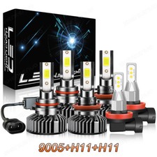 For Mazda CX-5 2013-2016 9005 H11 LED headlight High Low Beam+H11 Fog Light Bulb