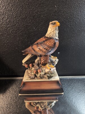 Vintage Ceramic Bald Eagle Figurine Decoration Art 10'' Tall   Z2