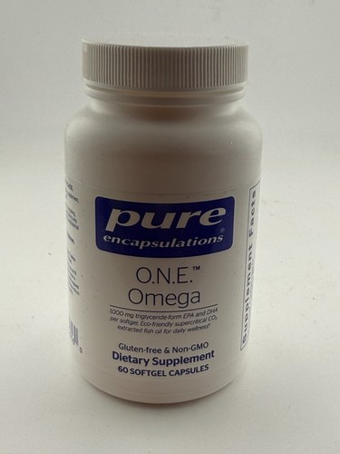 Pure Encapsulations O.N.E. Omega - 60 Softgel Capsules - Exp 08/2026