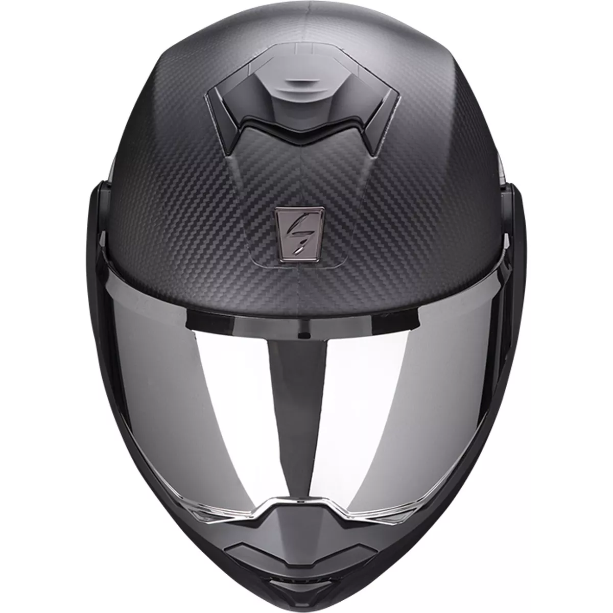 Scorpion Flip up Helmet Exo-Tech Evo Carbon Solid M Motorcycle