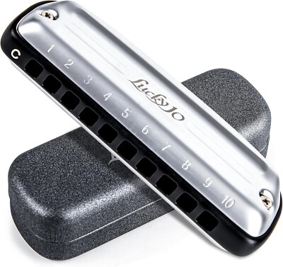 EASTTOP New Lucky 10 Harmonica Professional 10 Holes Blues Harp Mouth Organ Gift
