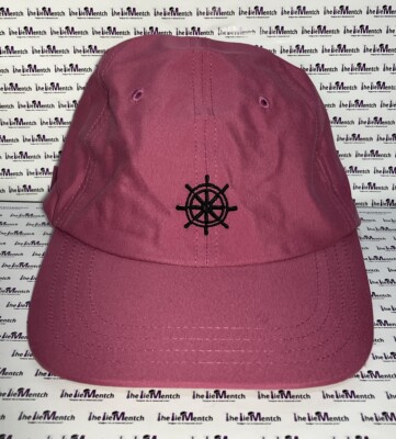 Brooks Brothers L/XL Dark Pink Ship Wheel Men's Cotton Baseball