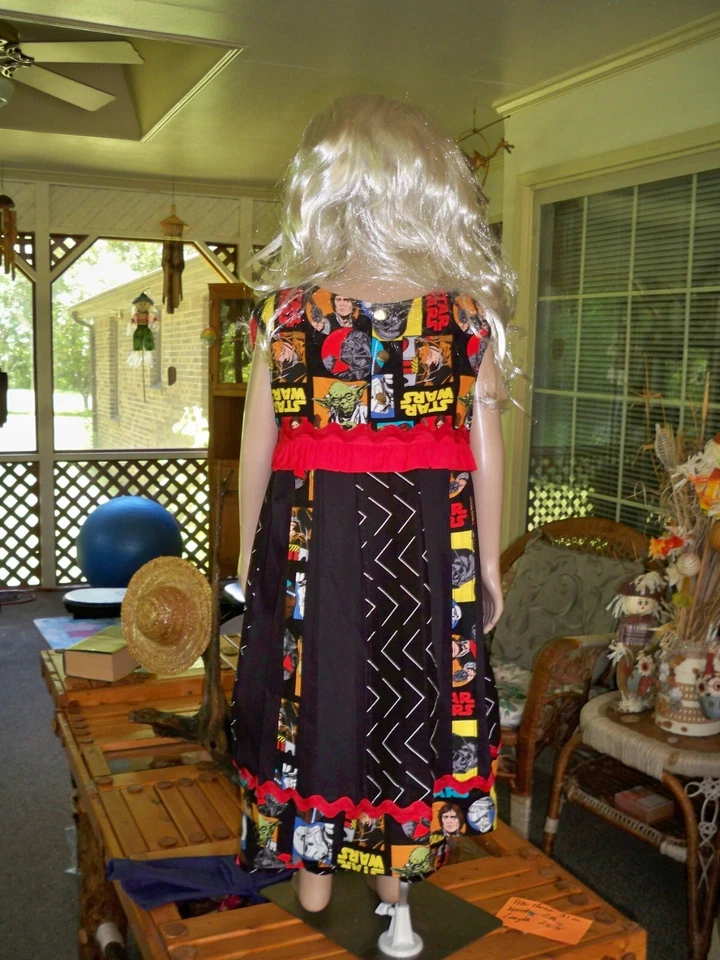 Girls Handmade One Of A Kind Dress/capris. Size 5-6T. Only 1 Available - Image 3 of 4