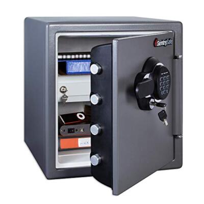 Fireproof And Waterproof Steel Home Safe With Digital Keypad Lock Secure Documen