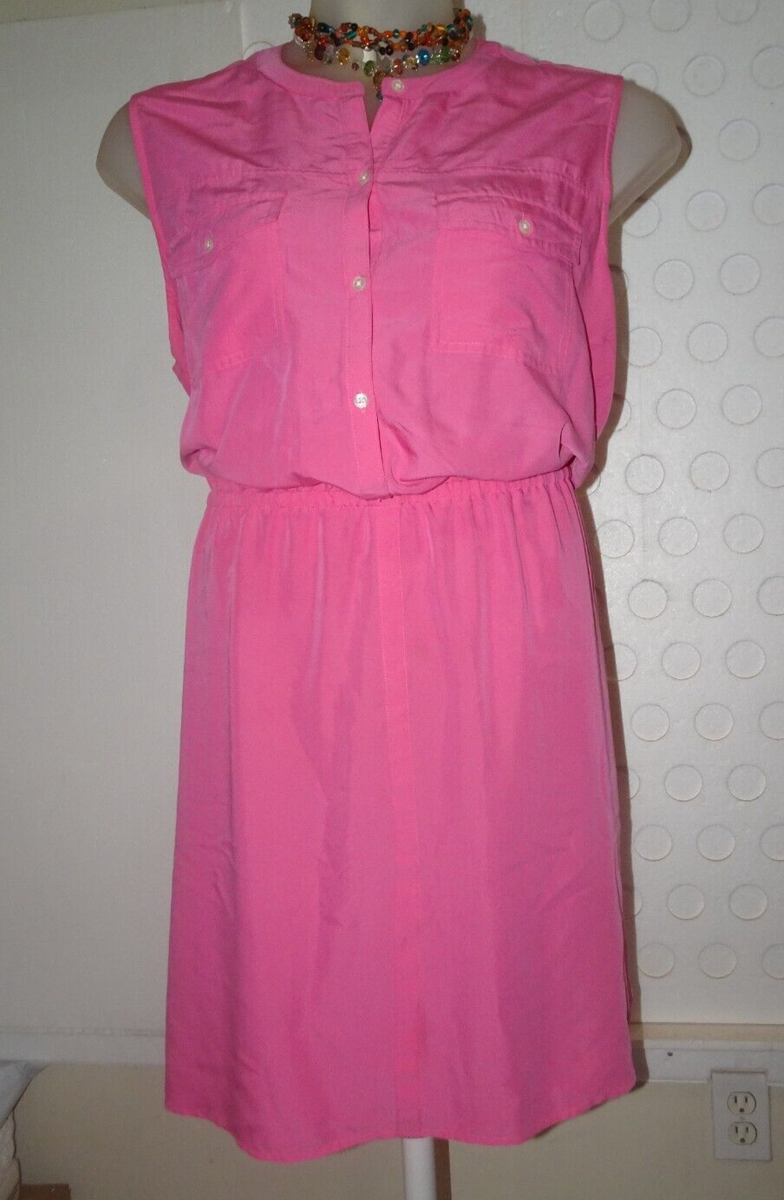 old navy pink shirt dress Old Navy Women's Pink Oversized Shirt Dress Size S