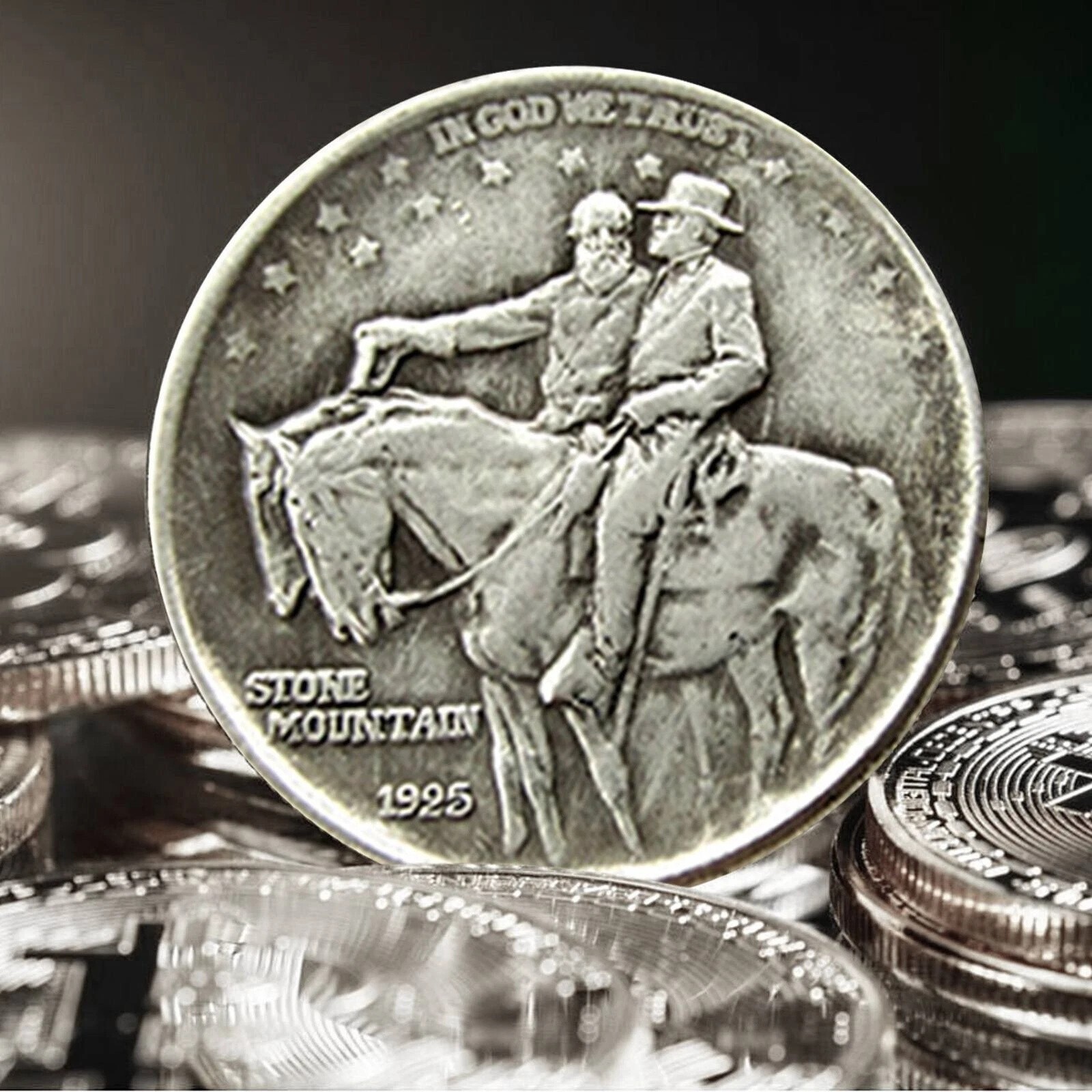 Look! 1925 Stone Mountain Silver Half Dollar – U.S. Classic Commemorative Coin