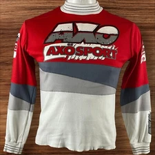 Vintage AXO Sport Jersey Large Motocross BMX Sweat Control Terry USA 78