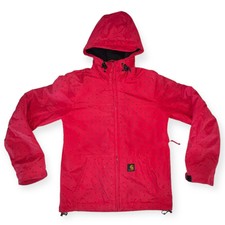 Carhartt Wip Women's Xs W’ Crest Jacket Full Zip Puffer Bomber Salmon Uk 6 / 8
