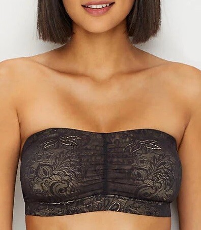 black bandeau bralette