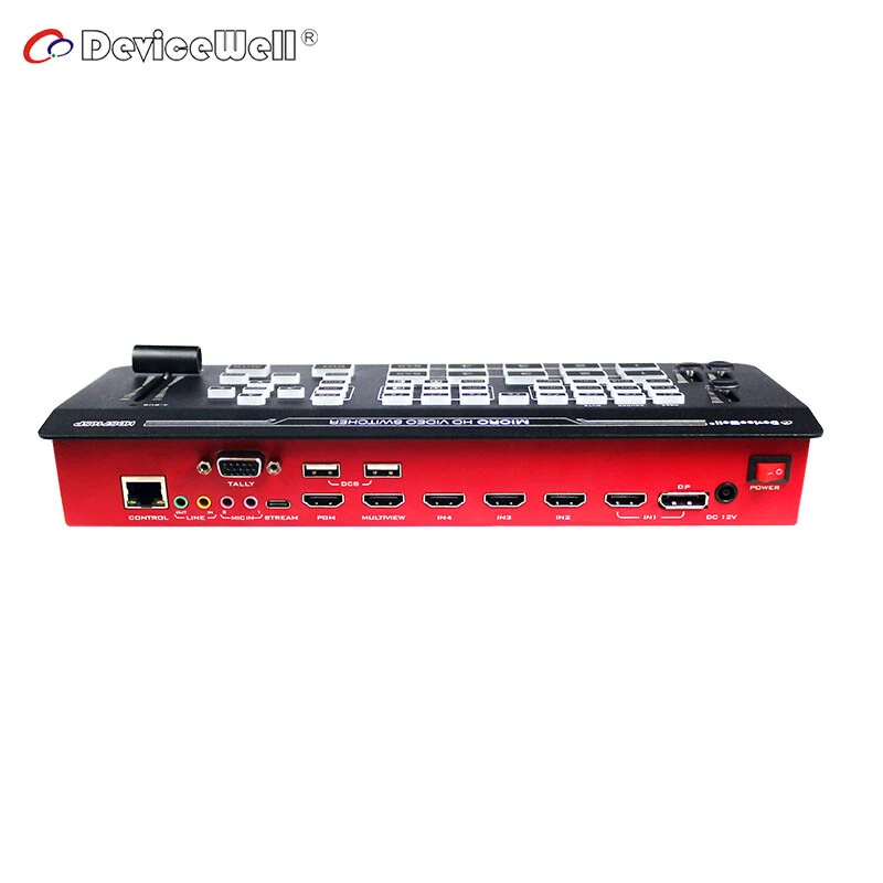 DHL DeviceWell HDS7105P Video Switcher 5-Channel 4*HDMI 1*DP Live Video Stream - Image 3 of 4