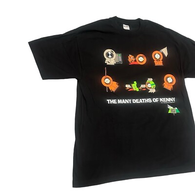 Vintage 1990s South Park The Many Deaths Of Kenny T-Shirt XL NWOT