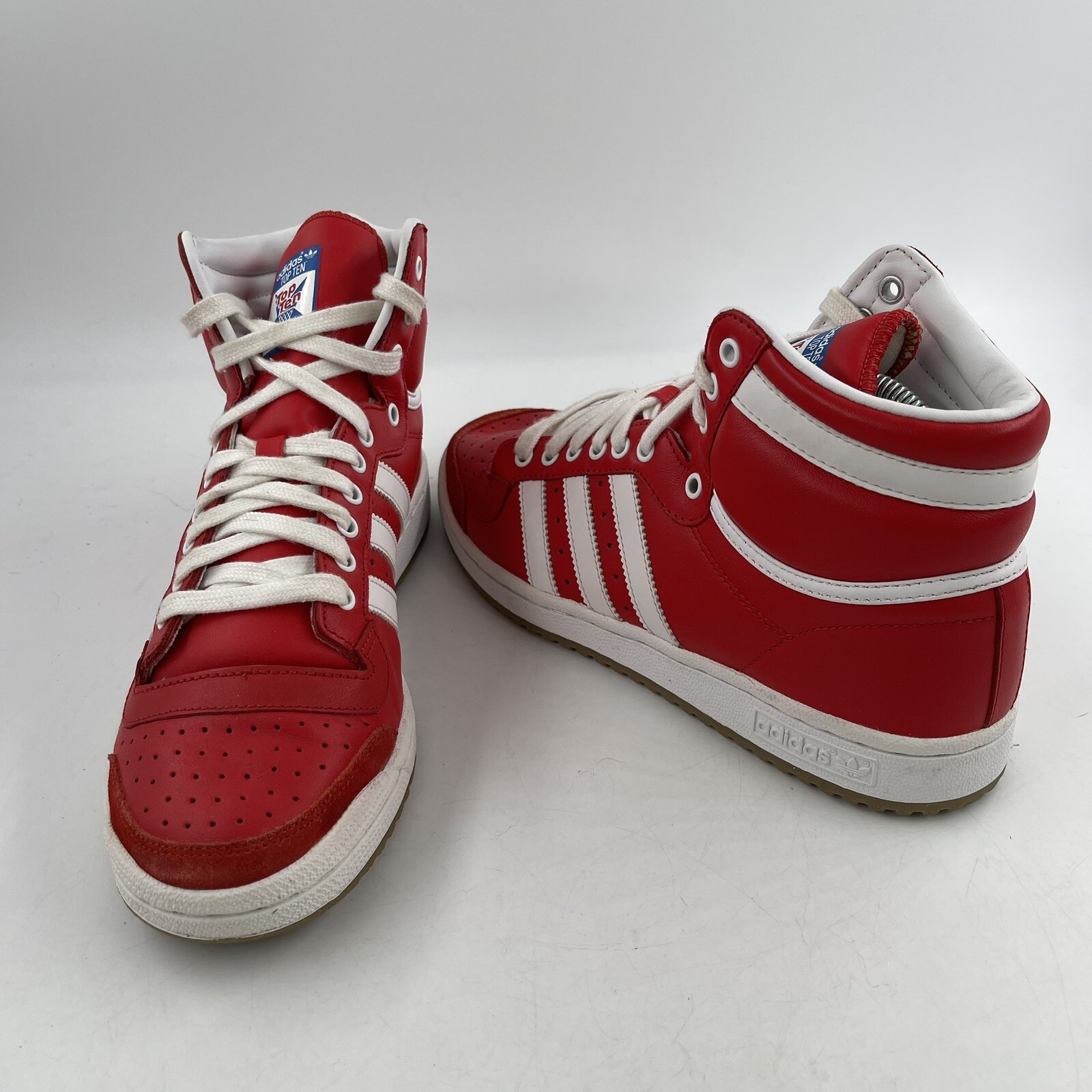 Size 8 adidas Top Ten High Red for sale online eBay