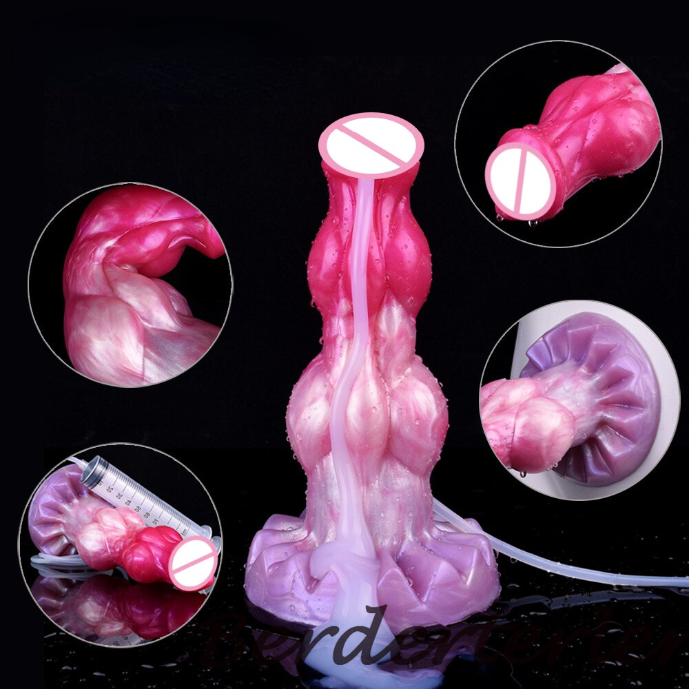 2024 New Spray Anal Plug Thick Dildo Ejaculation Butt Plug Masturbators Sex  Toys
