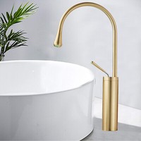 Gold Hoch Wasserhahn Bad Waschbecken Armatur Waschtischarmatur Wc Mischbatterie