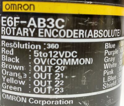 Omron E6F-AB3C-360 Absolute Rotary Encoder