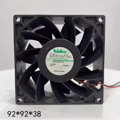 NIDEC V92E24BMA7-52 DC24V 0.35A 9CM 2-Wire Inverter Silent Cooling Fan