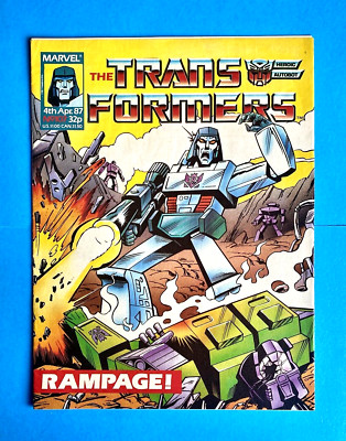 TRANSFORMERS #107 (VOL 1)  MARVEL UK COMIC  4th APR 1987  VG  1ST PRINT