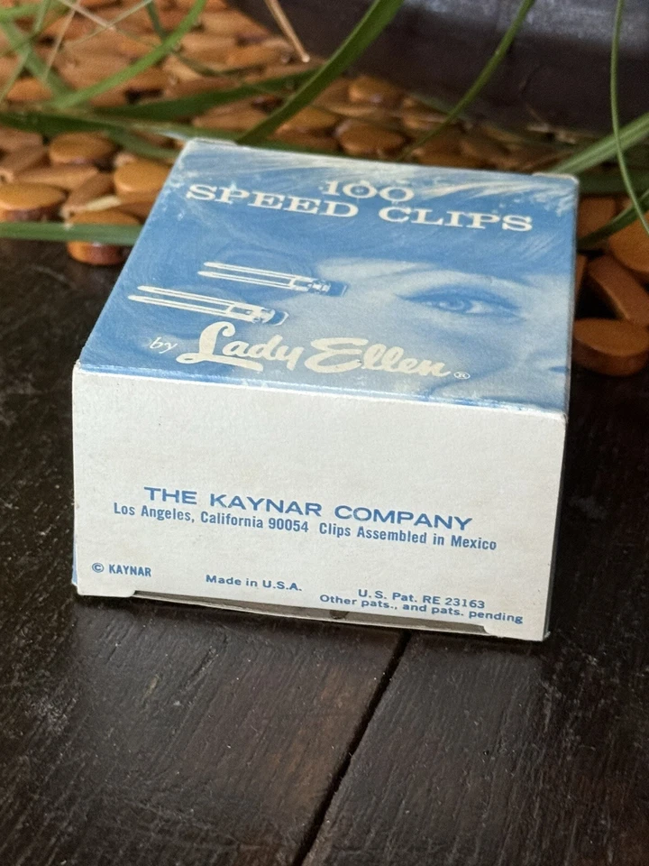 DE COLECCIÓN PINZAS PARA EL CABELLO DAMA ELLEN KLIPPIES AÑOS 50 Hollywood Pin Up LOTE DE 100 NUEVAS EN CAJA Foto 4 de 4