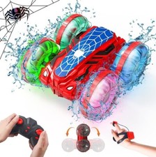 Amphibienfahrzeug Ferngesteuertes RC Auto mit Lichtern ab 3 Jahre Spider-Stunt