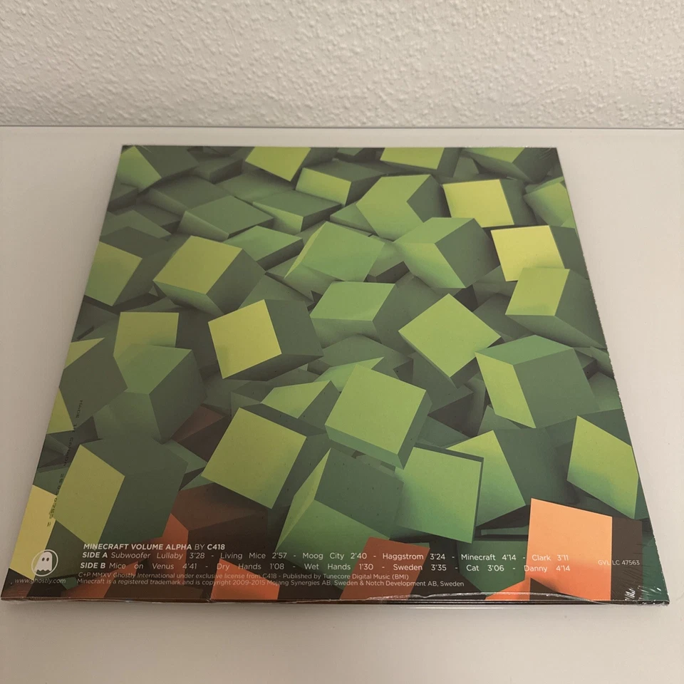 C418  Minecraft Volume Alpha TRANSPARENT GREEN VINYL - Sealed - Bild 3 von 3