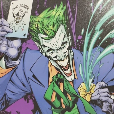 The JOKER DC Comics Batman Villian 3-Prong Poly Folder Pocket
