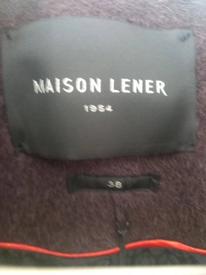 Maison Lener Coat, 75% Alpaca 25% wool, EU size 38, UK Size 12, New With Tags - Image 4 of 4