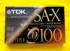 1x TDK SA-X 100 Long Play Cassette Tape 1992-...