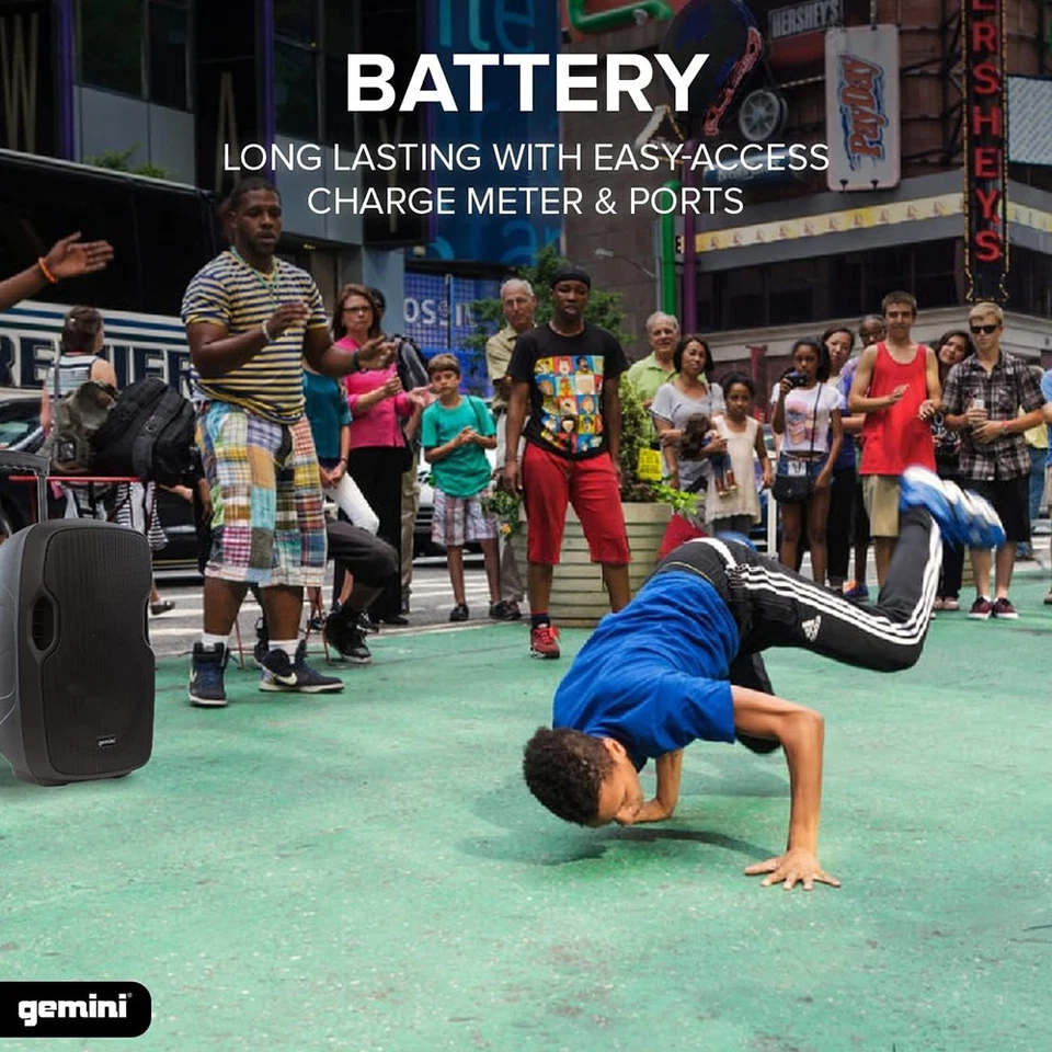 Gemini 10” 1000W Wireless Battery-Powered Bluetooth Speaker (AS-10TOGO) - Image 3 of 4