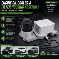Engine Oil Cooler & Filter Housing for Range Rover L322 L405 Sport 4.4 TDV8