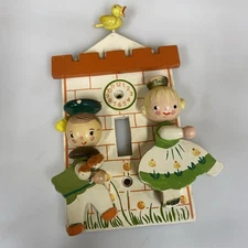 Vtg Originals by Irmi Cinderella & Prince Charming Light Switch Plate Nursery