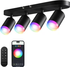 Smart LED Track Lighting, WiFi RGB Ceiling Lighting Kit, Remote, APP Control