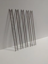 10 Pack - O Scale Ladder - 9" tall Laser Cut Model Train Scenery Building Kit