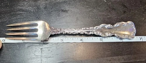 Gorham Strasbourg Sterling Silver Salad Fork 1897 Lion Crest 38.3g