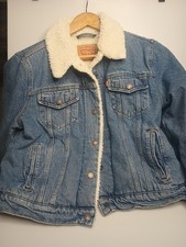 Women  s Vintage LEVI  s Original Sherpa Trucker Jacket Size Large