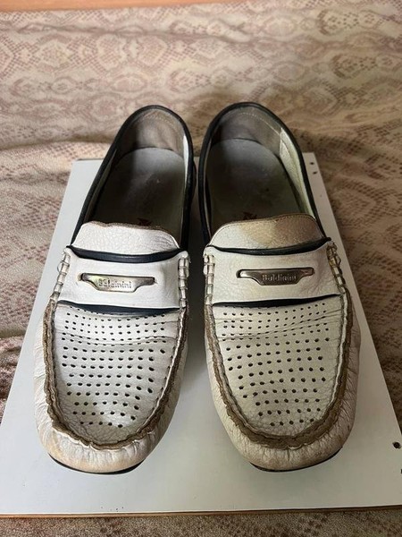 Men Baldinini Heels Beige Leather 42
