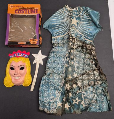 Vintage Woolworth's Fairy Mask with Costume, Original in Box