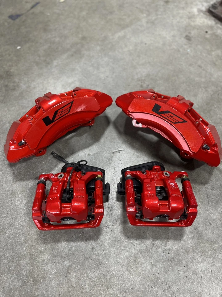 Cadillac Escalade Brembo Tahoe Denali Yukon Silverado Calipers Front Rear Rotors - Image 4 of 4