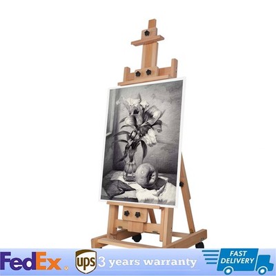 HeavyDuty Studio Artist Easel Large H-Frame Wood Painting Art Easel Standing !
