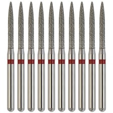 Dental Diamond Burs Flame FG High Speed Diamonds Bur Fine Grit Red 863/012F